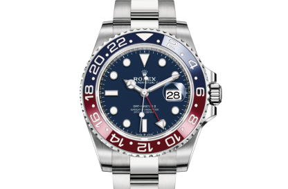 replica Rolex GMT-Master II Oyster 40 mm Weißgold Mitternachtsblau Zifferblatt M126719BLRO-0003