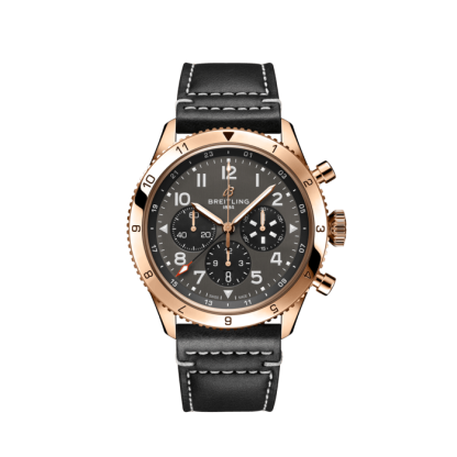 replica breitling Super AVI B04 Chronograph GMT 46 P-51 Mustang 18k Rotgold Anthrazit RB04451A1B1X1