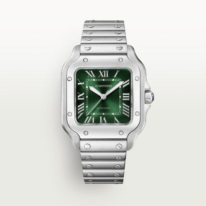 replica cartier Santos de Cartier Uhr Mittleres Modell Stahl CRWSSA0061